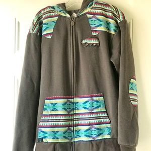 Grassroots California Aztec Bear Full-Zip Hoodie